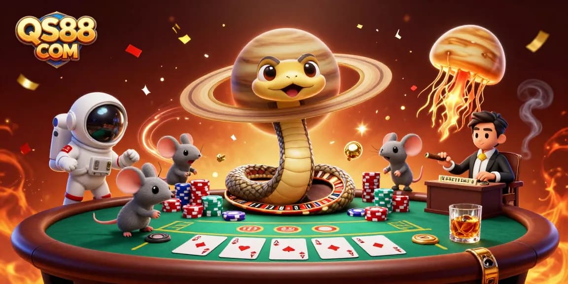 Experience thrilling gameplay at QS88 COM with a vibrant cosmic casino atmosphere and exciting betting action.