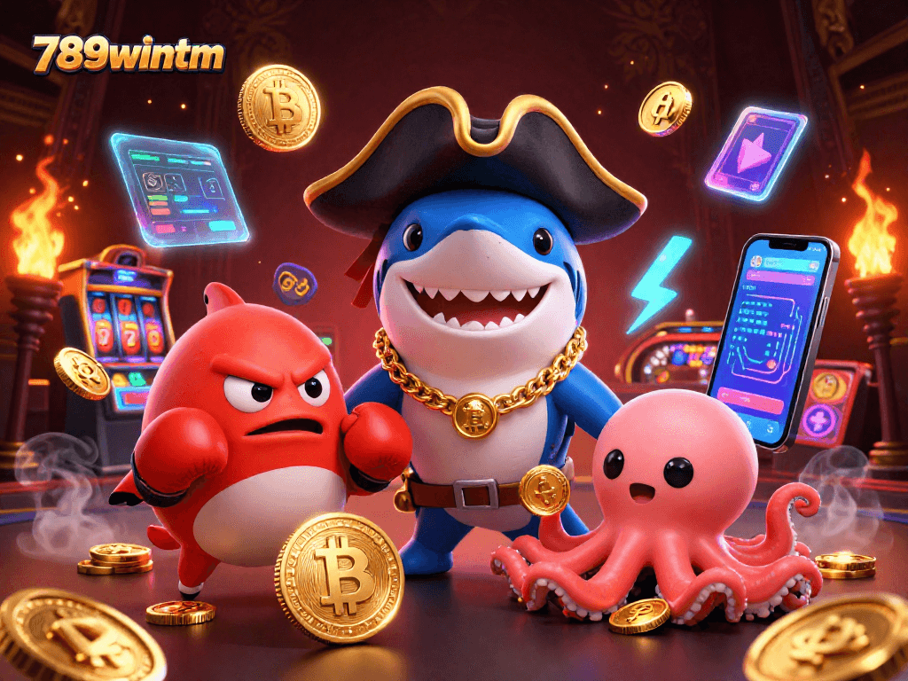 Engage with immersive gaming at 789wintm featuring vibrant characters and rich casino elements.
