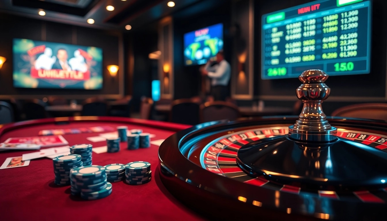 Engage with luongsontv for thrilling online gambling experiences at a luxurious casino table.