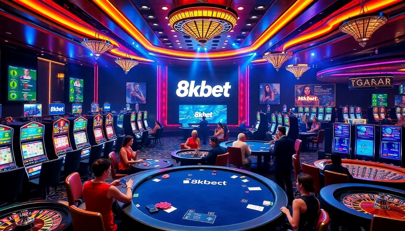 Experience the excitement of 8kbet at luxurious casino tables