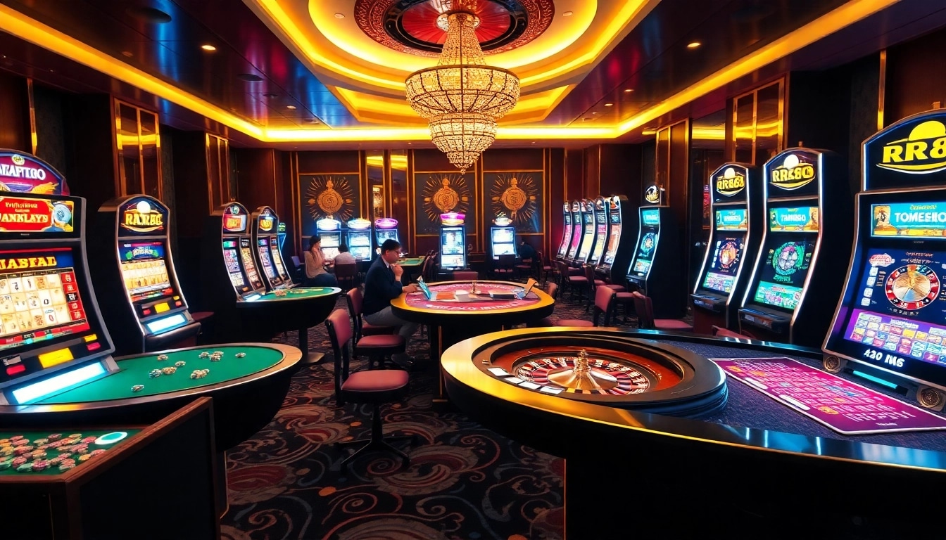 Players enjoying engaging games and promotions at RR88 Casino online