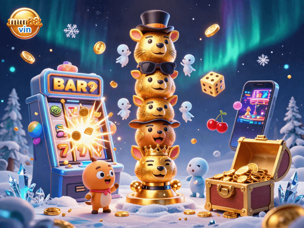 Experience exhilarating wins with the mm88 vin jackpot adventure featuring vibrant casino elements!