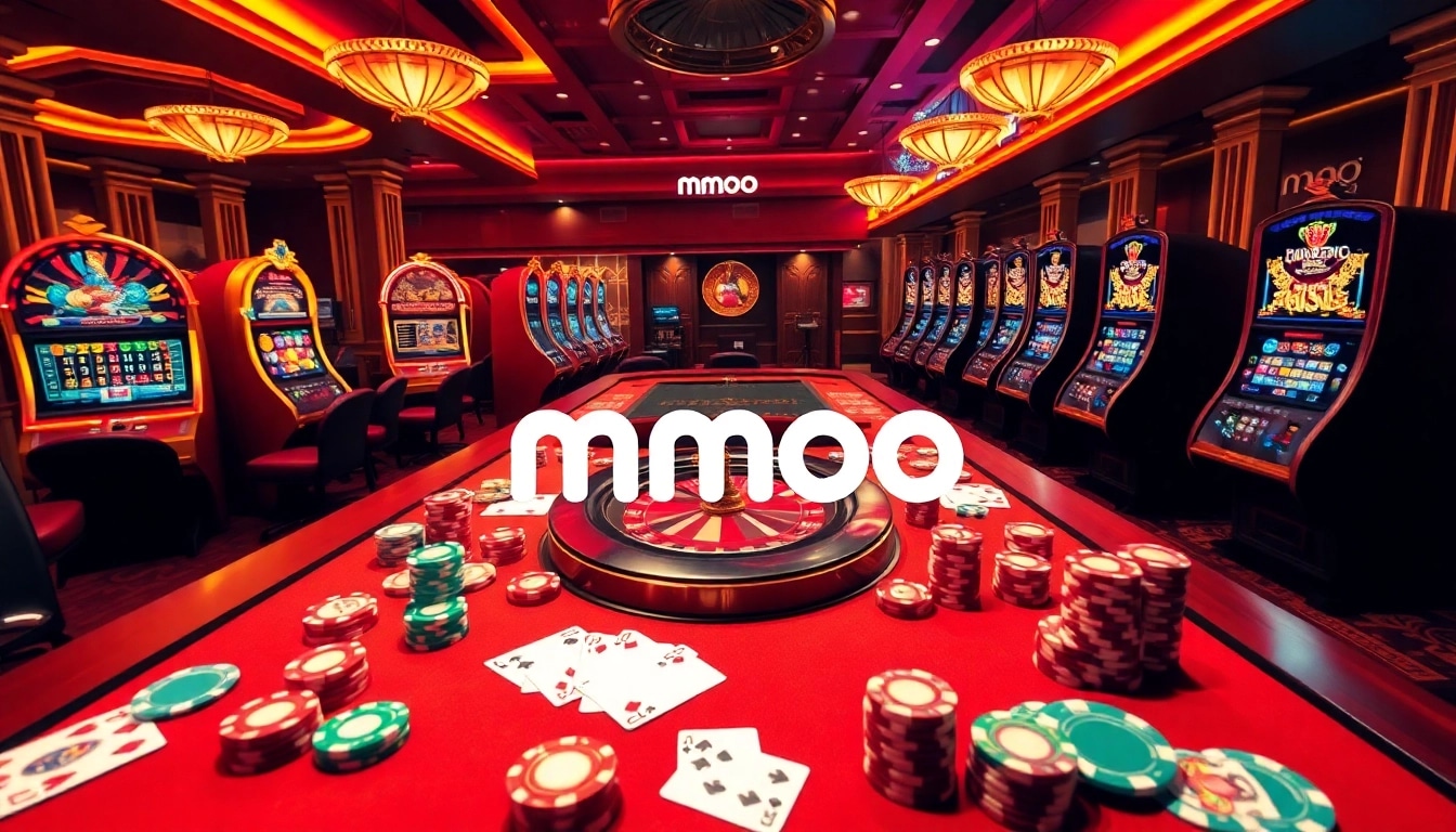 Experience thrilling gambling at mmoo with vibrant casino tables and immersive gameplay.