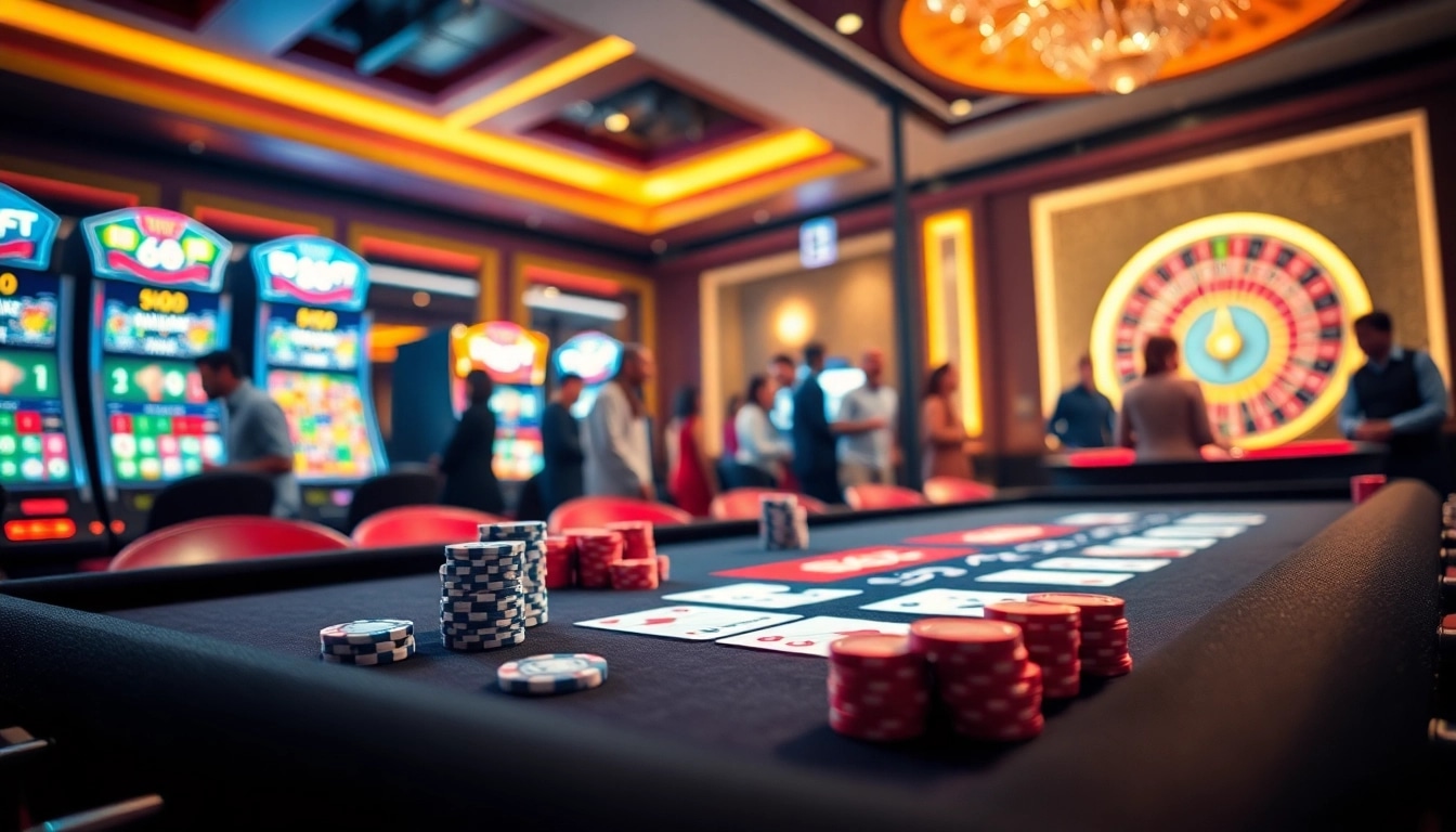 Experience the thrill of gambling at 888P with vibrant slot machines and casino tables.