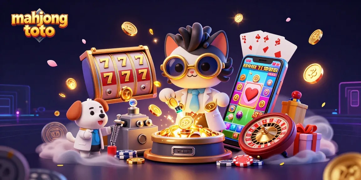 Engage with mahjong toto through thrilling games featuring gold coins, slot reels, and dynamic characters.