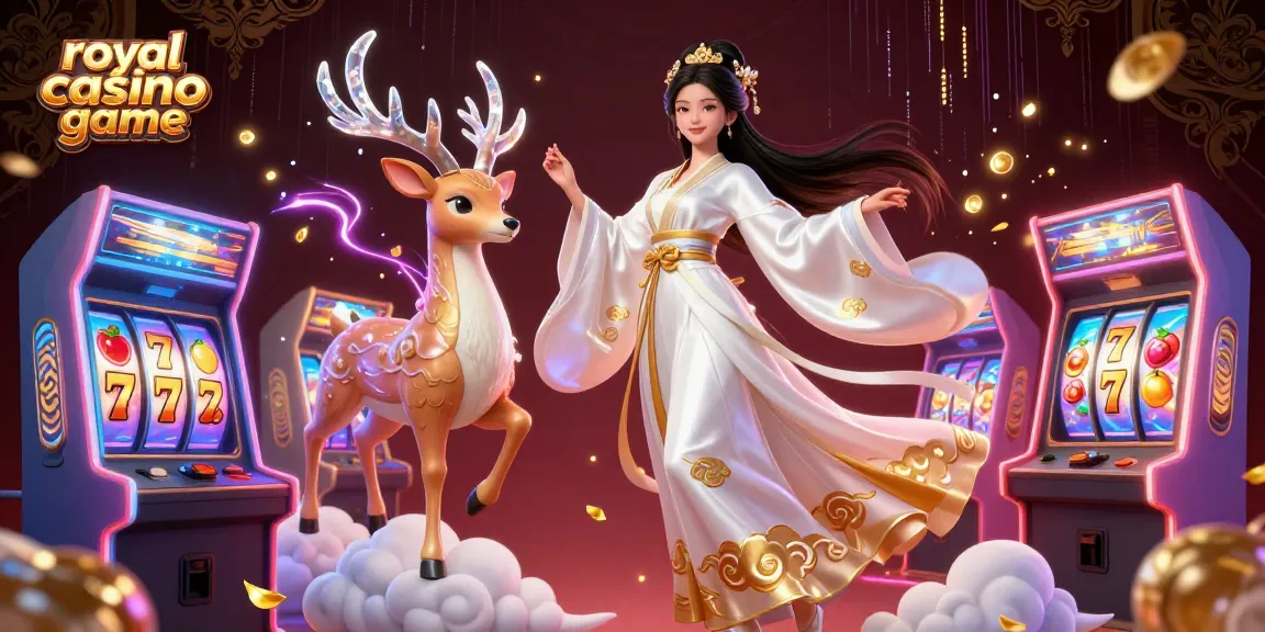 Experience thrilling gameplay with the royal casino game in an ultra-detailed 3D illustration.