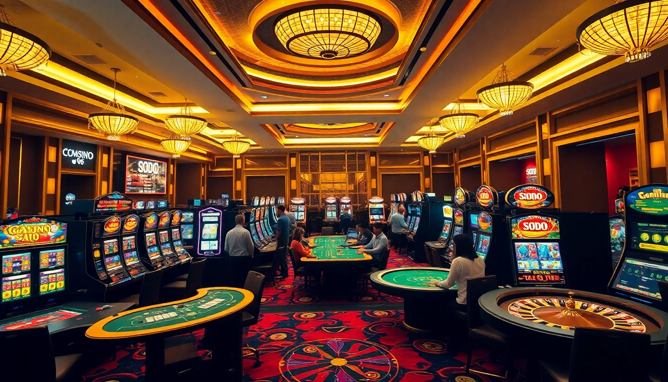SODO CASINO 66 offers a thrilling gaming experience with vibrant tables and exciting slot machines.