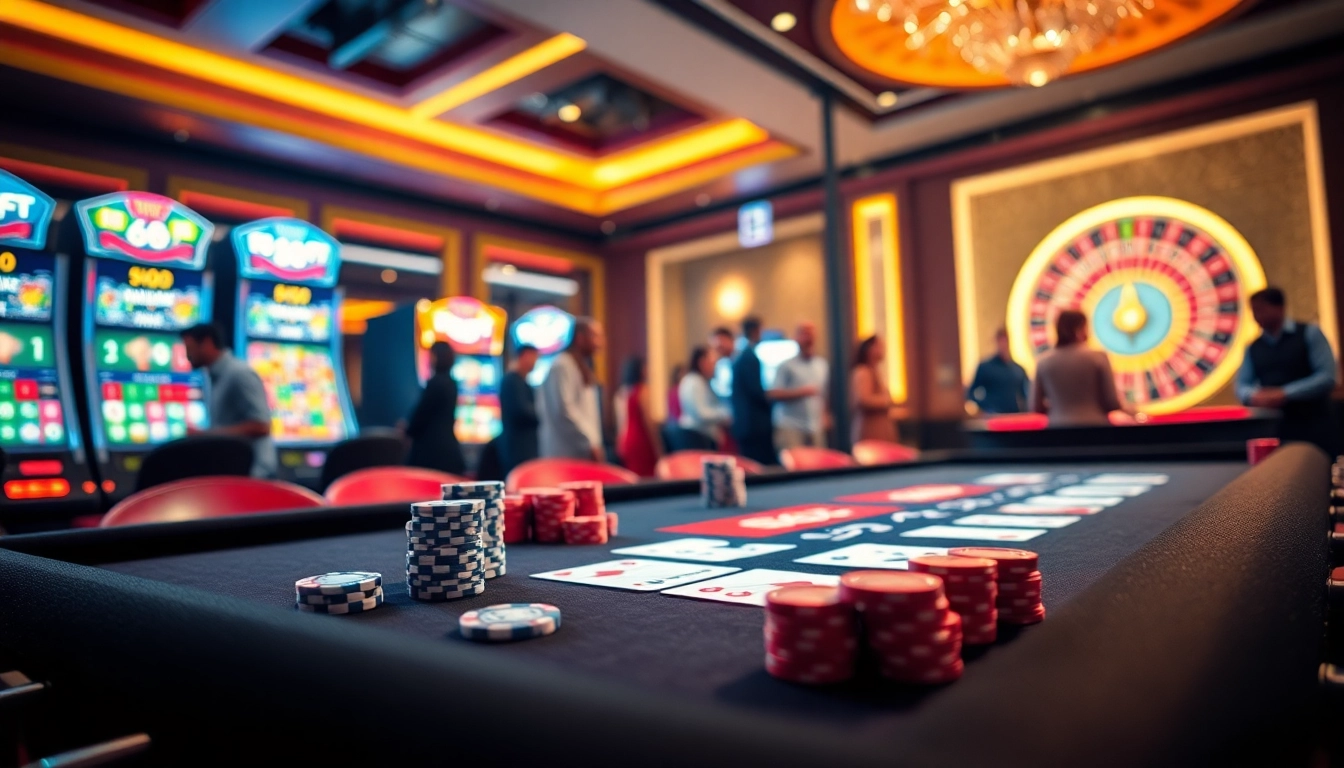 Experience the thrill of gambling at 888P with vibrant slot machines and casino tables.