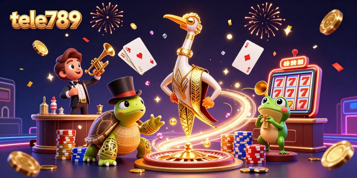 Catch exciting gaming at tele789 with colorful characters and energetic casino elements.