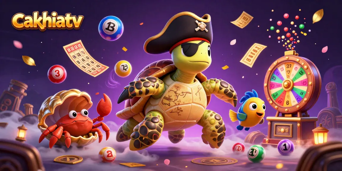 Cakhiatv captures thrilling lottery excitement with vibrant balls, golden tickets, and dynamic game elements