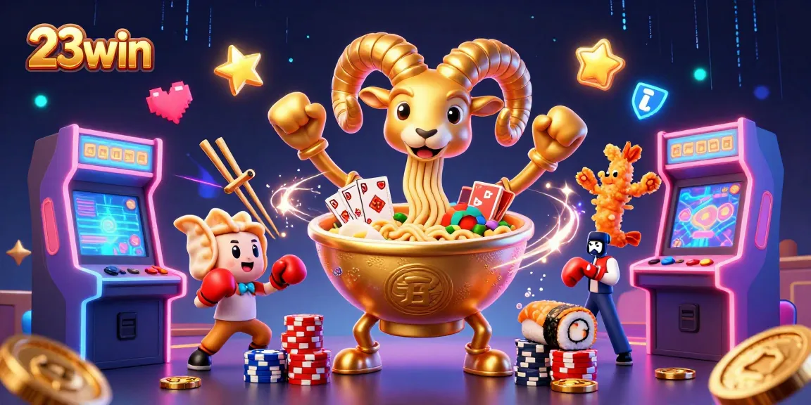 Engage with 23win’s vibrant 3D casino world brimming with exciting game elements and colorful characters.