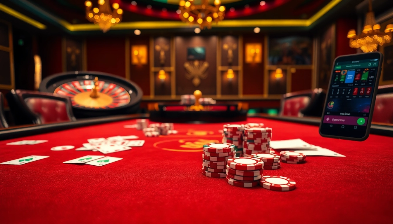 Experience the thrill of gambling at 888pgbr.com.br with vibrant poker chips and elegant casino decor.