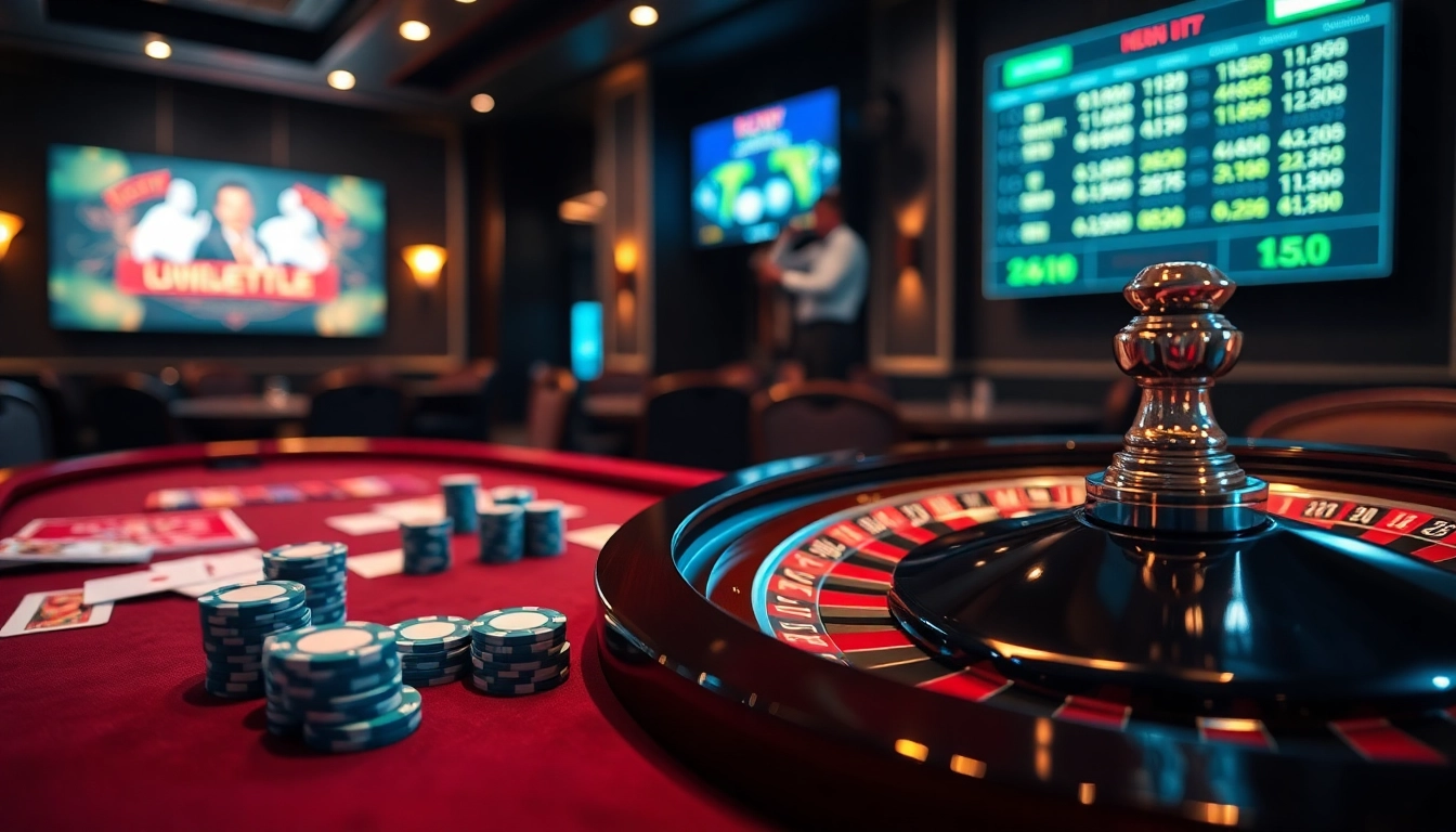 Engage with luongsontv for thrilling online gambling experiences at a luxurious casino table.