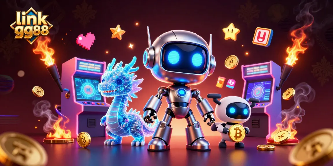 Experience exciting gaming adventures with link gg88, featuring a vibrant 3D cyberpunk casino world.