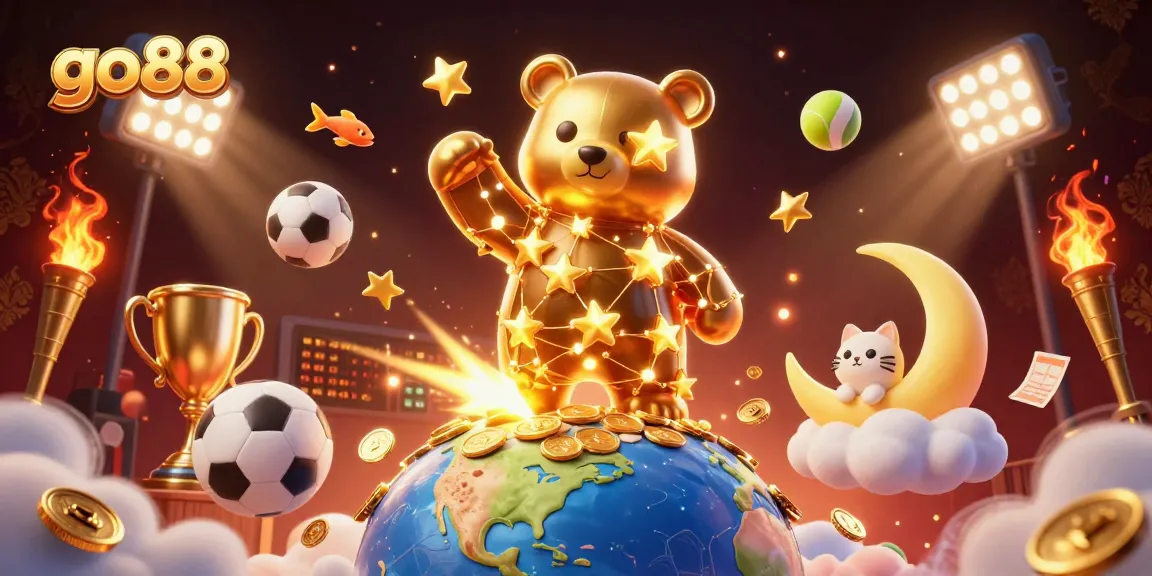 Engage with go88 for thrilling online sports betting with golden trophy, dynamic gameplay, and rich graphics.