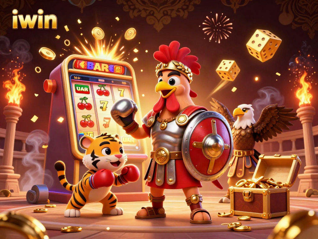 Engage with the iwin casino experience featuring vibrant 3D characters and jackpot elements.