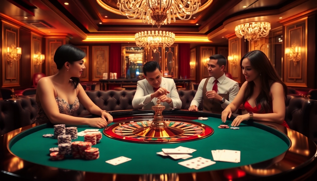 Experience elite online gaming action at https://nk88zz.bio/ with a captivating casino table scene.