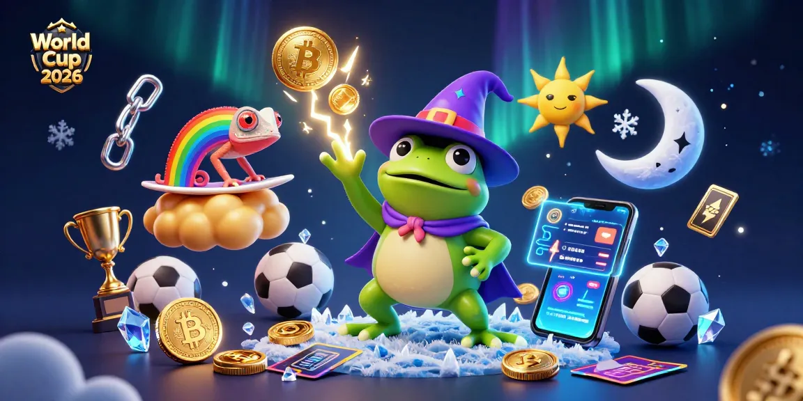 Experience World Cup 2026 with the wizard frog, chameleon, and vibrant sports elements in action.