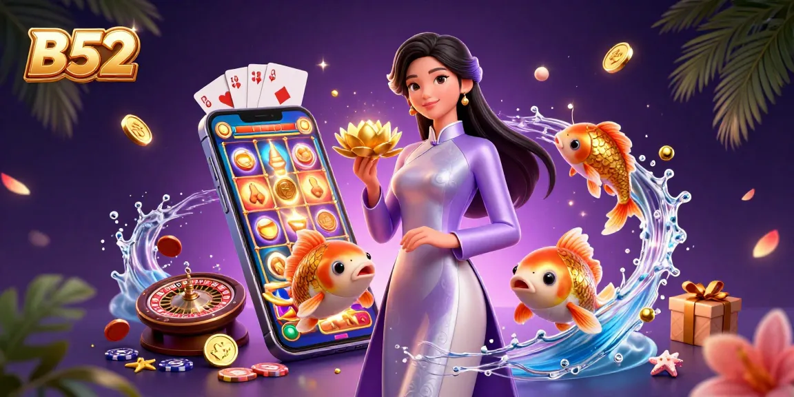 Engage with B52 slot games featuring a captivating Asian theme and vibrant gameplay elements.