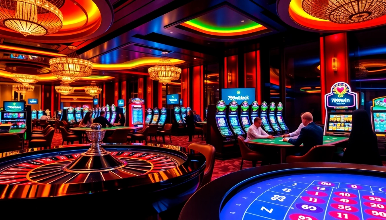 Experience excitement at the tables with 789win1.black in a vibrant casino atmosphere.