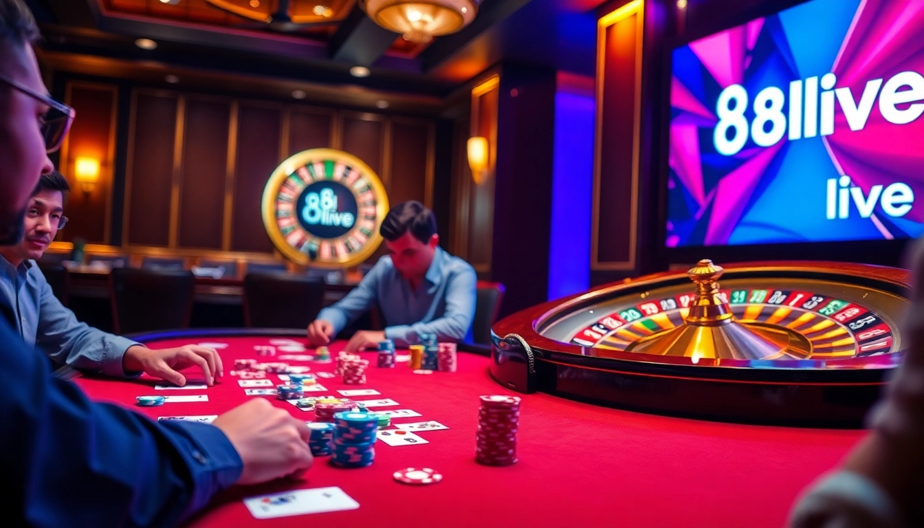 8live poker action with vibrant chips and online gaming interface displaying high stakes.