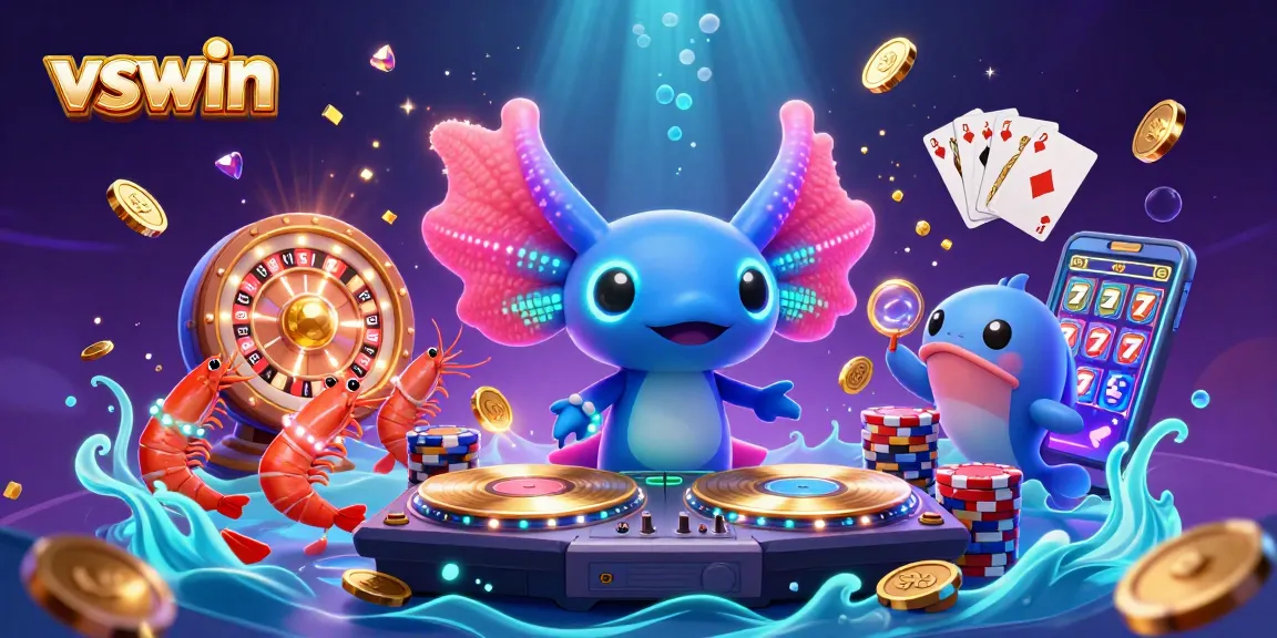Join the vibrant vswin underwater casino scene featuring dynamic characters and exciting gaming elements.