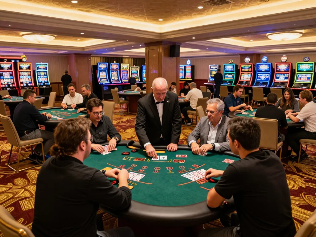Winning excitement at F8Betz blackjack tables showcasing players and dealer in action