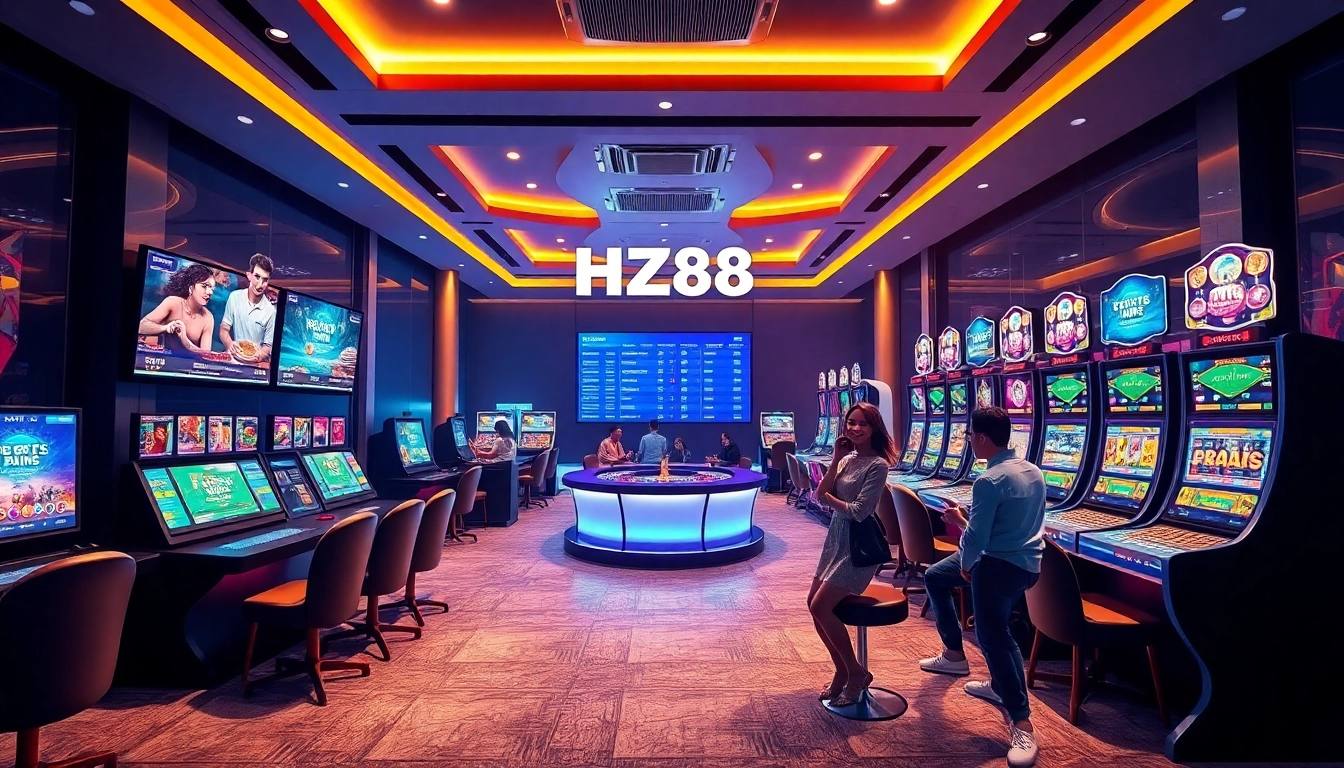 Experience the thrill of HZ88's online gaming platform, featuring live casino and sports betting.