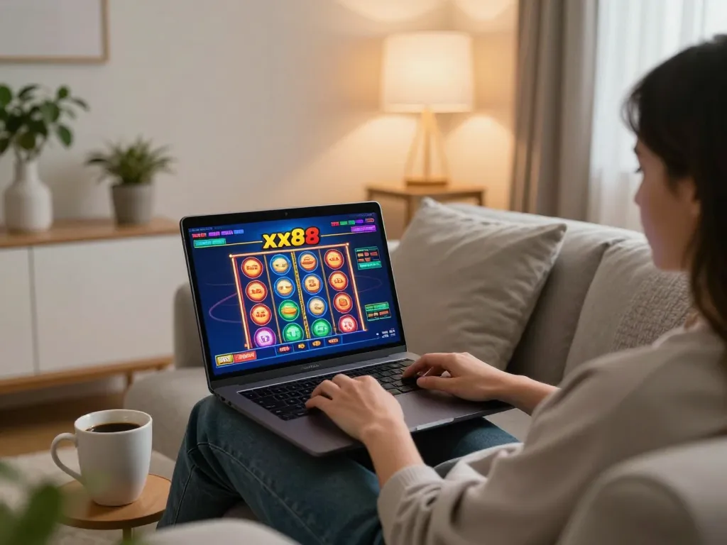 Experience dynamic online gaming at xx88 with engaging slots and cozy home setup