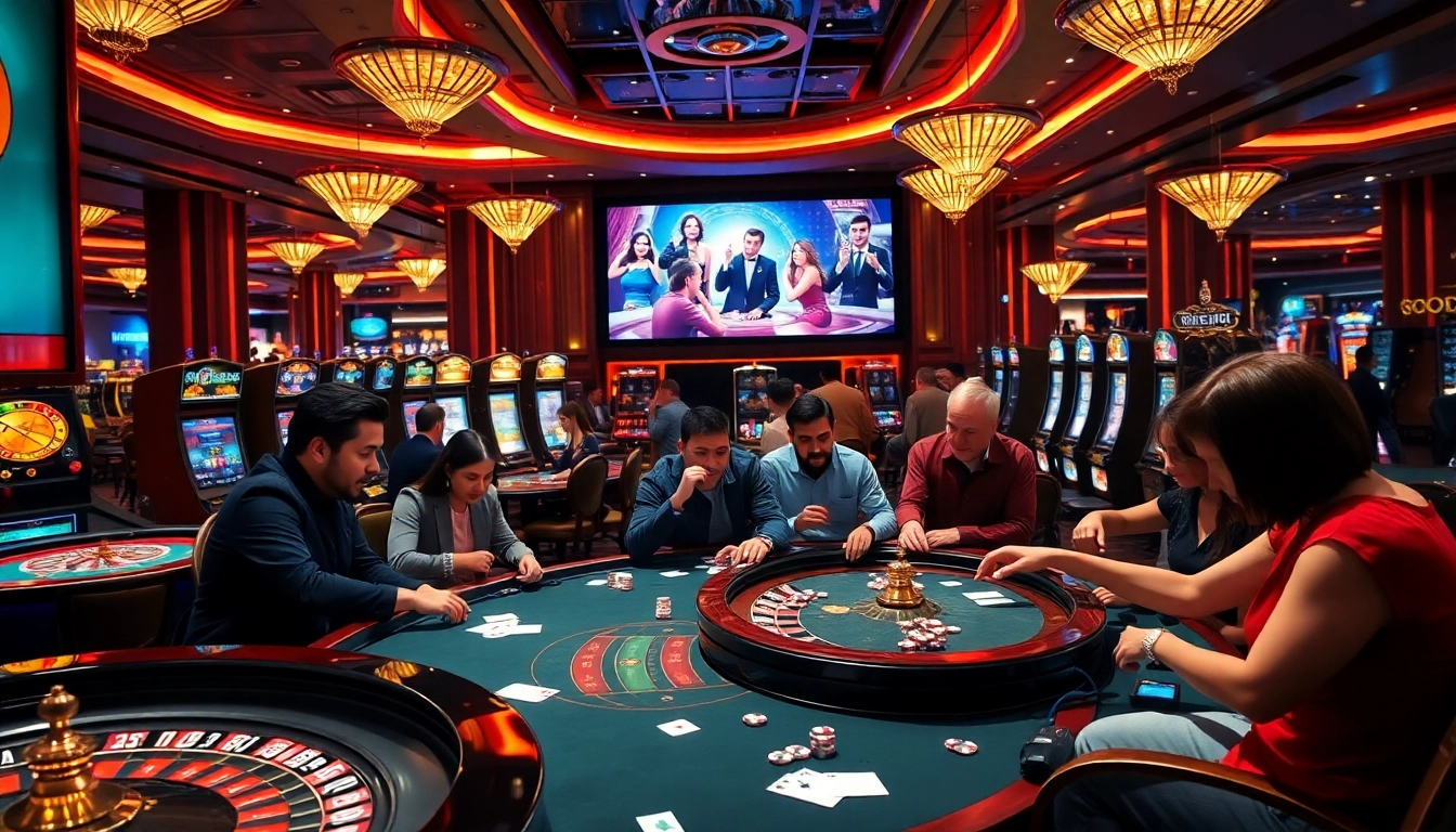 xem phim at a luxurious casino with thrilling games like poker and roulette