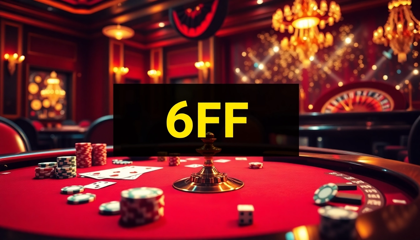 Experience excitement at 6FF with vibrant poker tables and captivating roulette wheels.