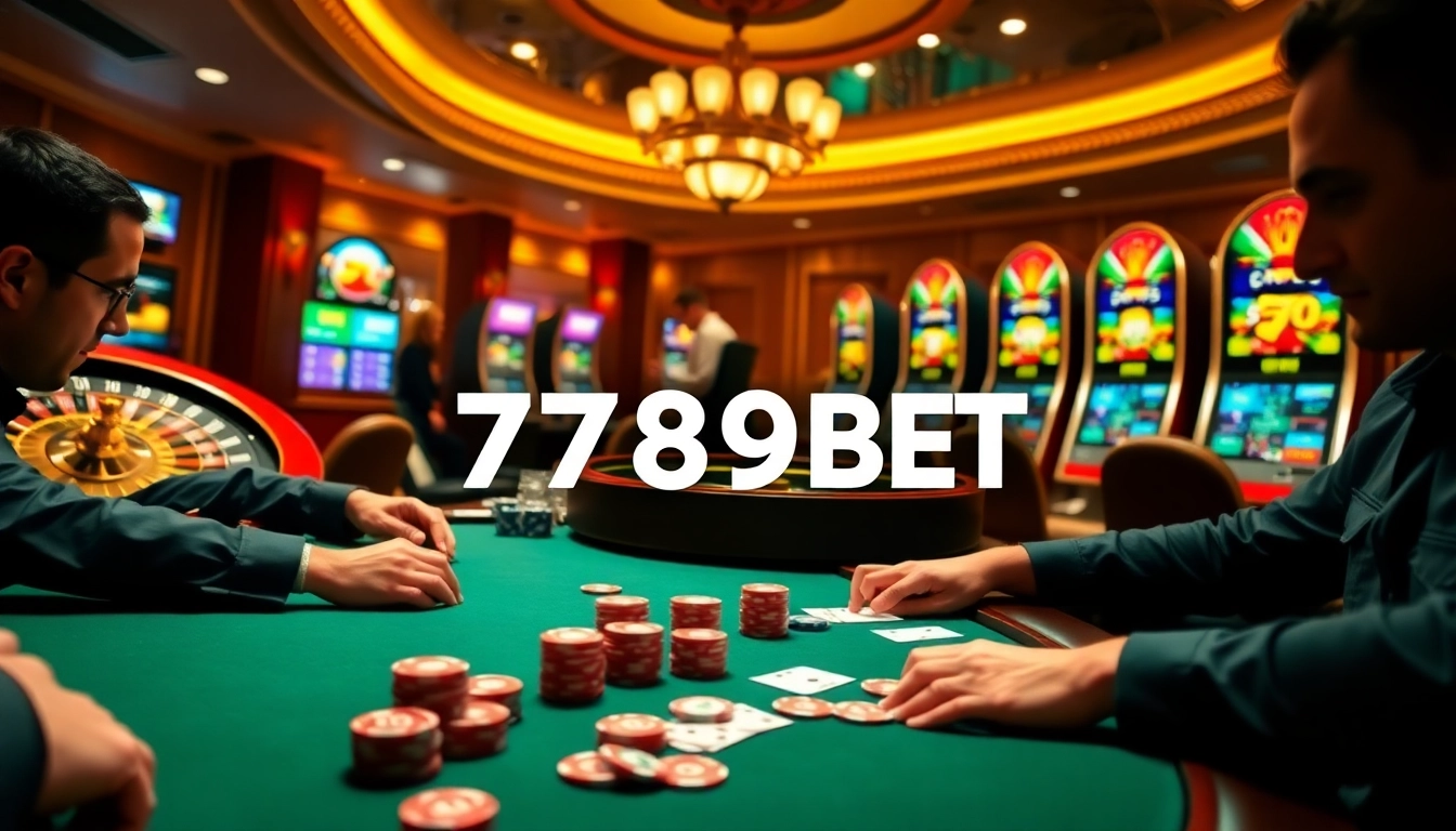 Experience thrilling gameplay at 789BET with engaging poker, roulette, and slot visuals.