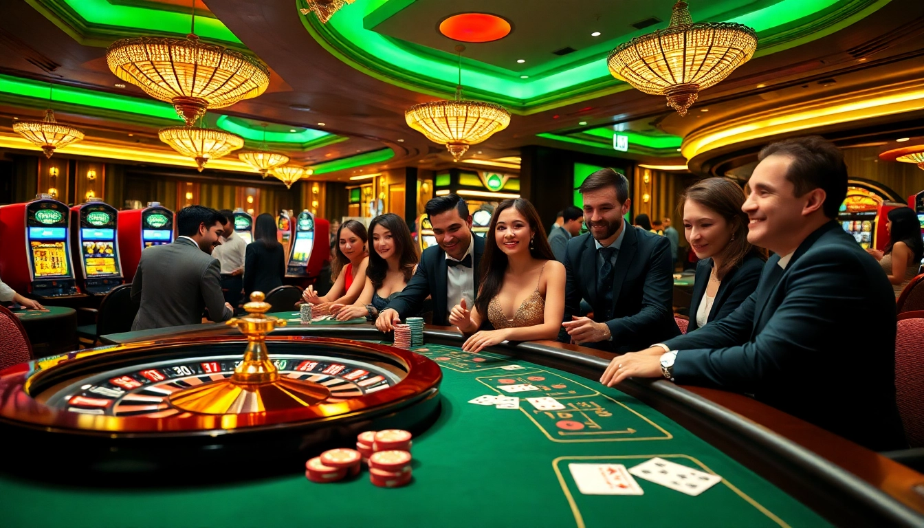 Experience the excitement at https://xx88.host with players enjoying a vibrant casino atmosphere.