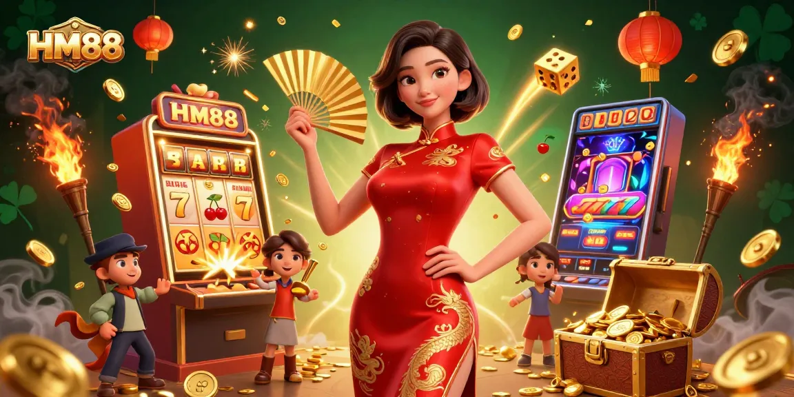 Experience thrilling rewards at HM88 through an engaging casino game environment featuring vibrant visuals.