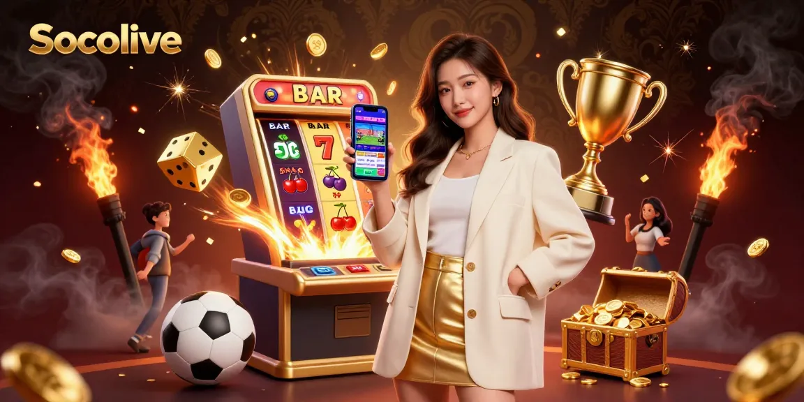Engage in Socolive's thrilling sports betting experience with dynamic visuals and interactive elements.