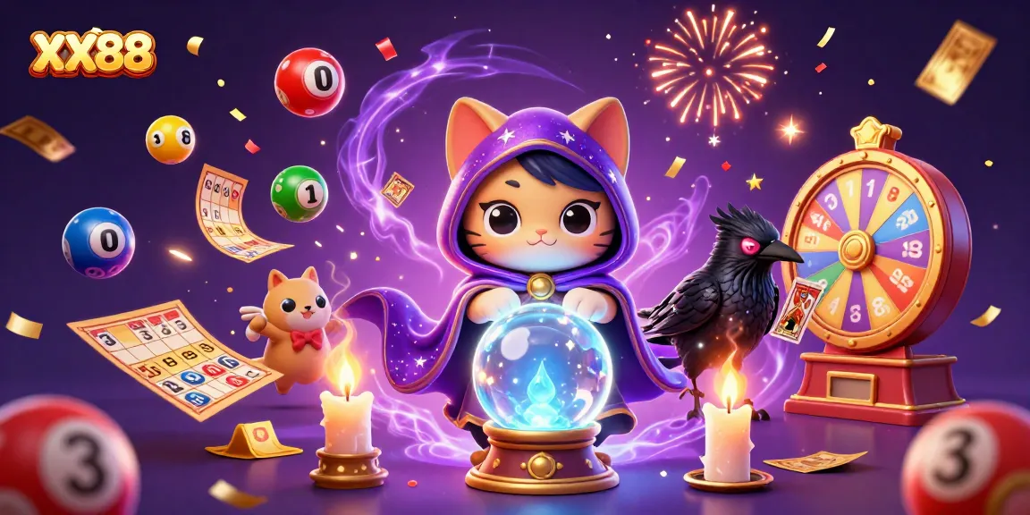 Experience magical winning with XX88’s vibrant casino universe, featuring playful characters and energetic game elements.