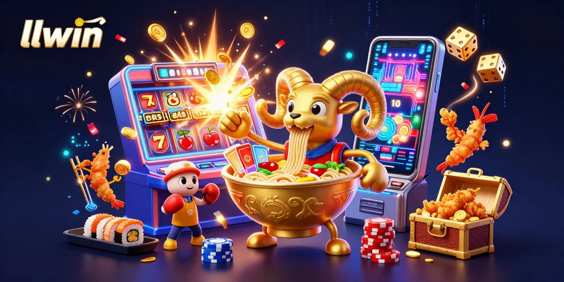 Join the excitement at llwin with a vibrant 3D casino scene filled with jackpot thrills and colorful gaming elements.
