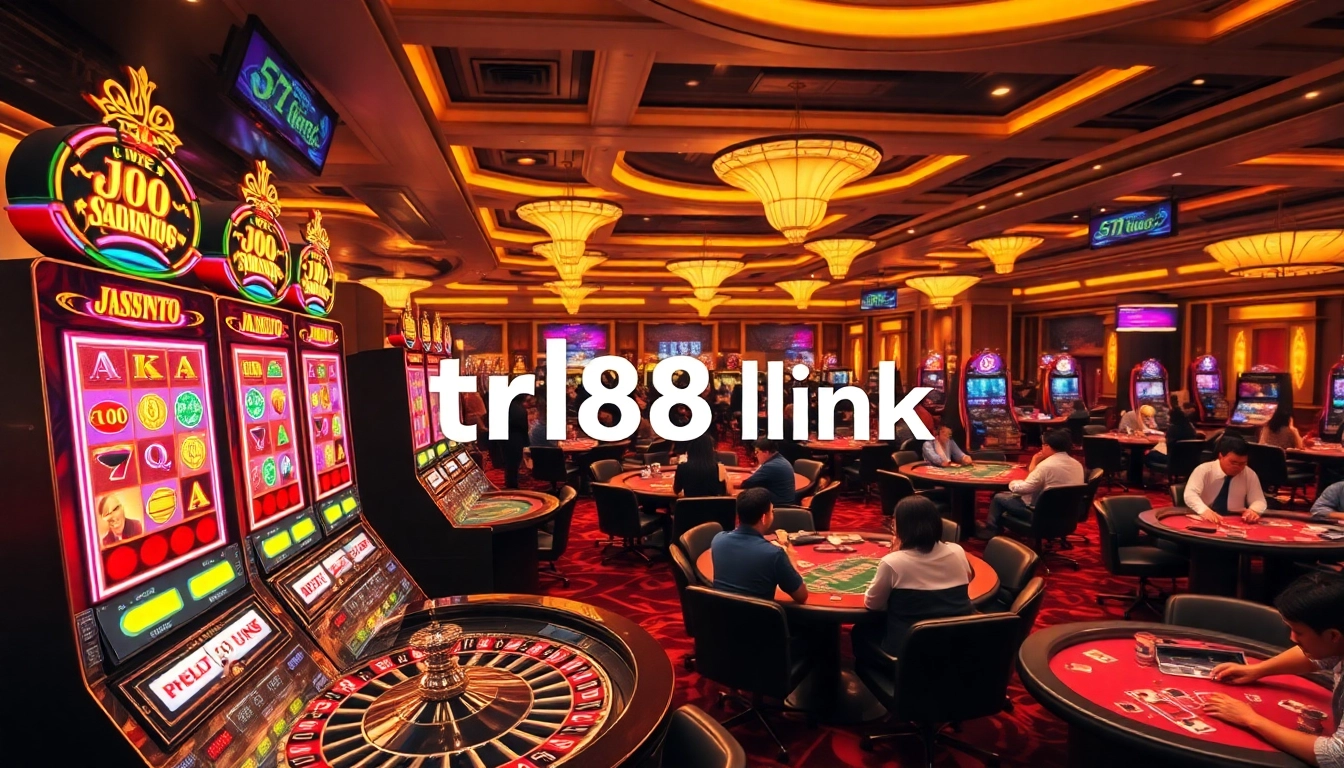 Experience the thrill of online gaming with the tr88 link at a vibrant casino, featuring exciting slot machines and poker games.