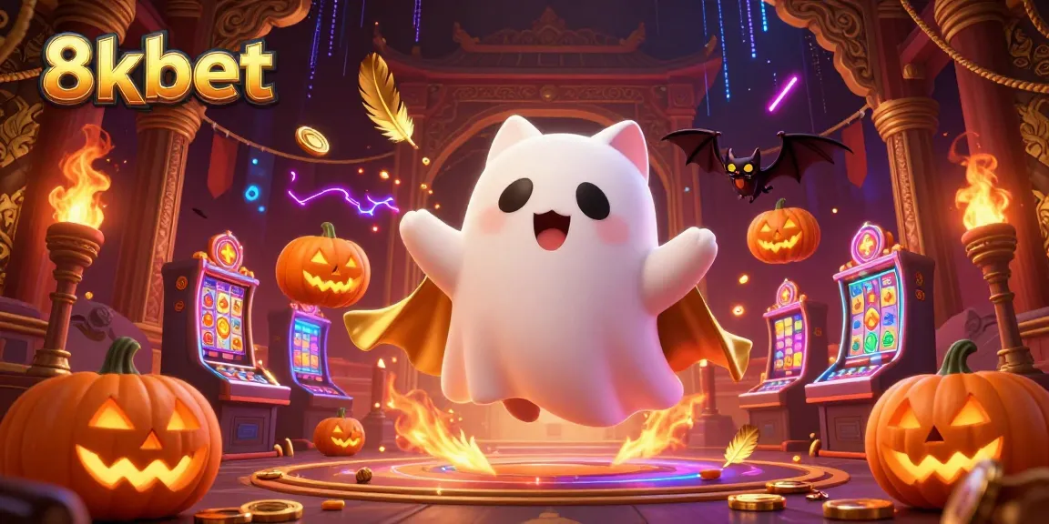 Engage with 8xbet as a ghost cat and bat explore a haunted casino filled with jackpots.