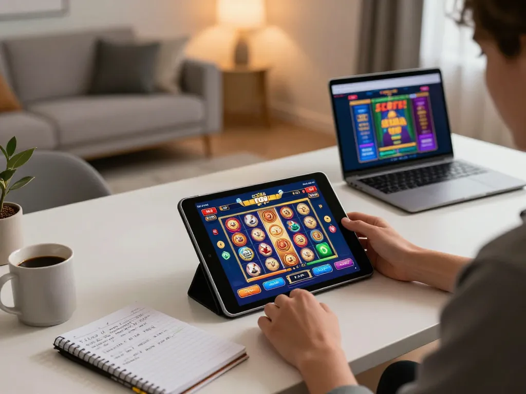 Engaging gameplay on SC88 Plus slot game interface with a modern gaming setup