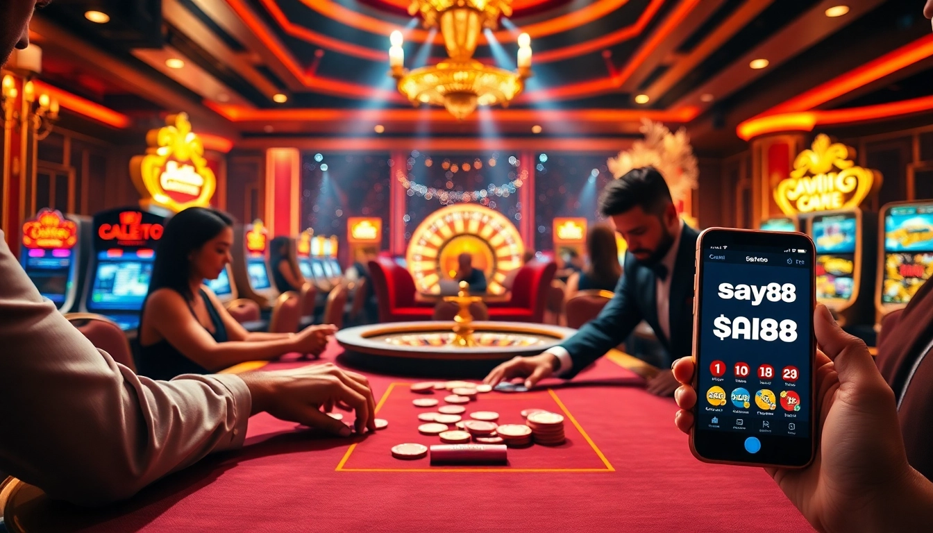 Experience the excitement of poker and slot machines at say88, where luxury meets thrilling gameplay.