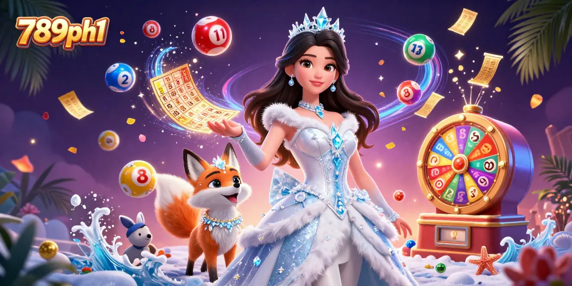 Experience the thrill of winning with 789ph1 in this vibrant 3D casino illustration featuring dynamic lottery elements.