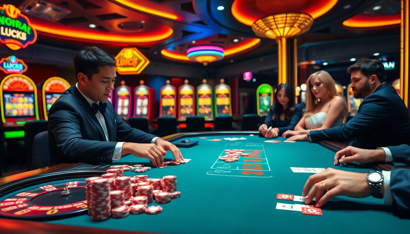 Experience the thrill of winning at Luck8 with exciting casino action and vibrant gaming elements.