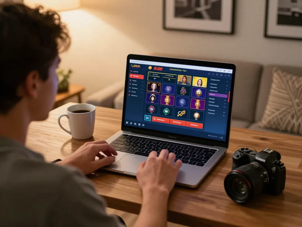 Engaging with Nhà cái BJ88 online live dealer games from a comfortable home workspace