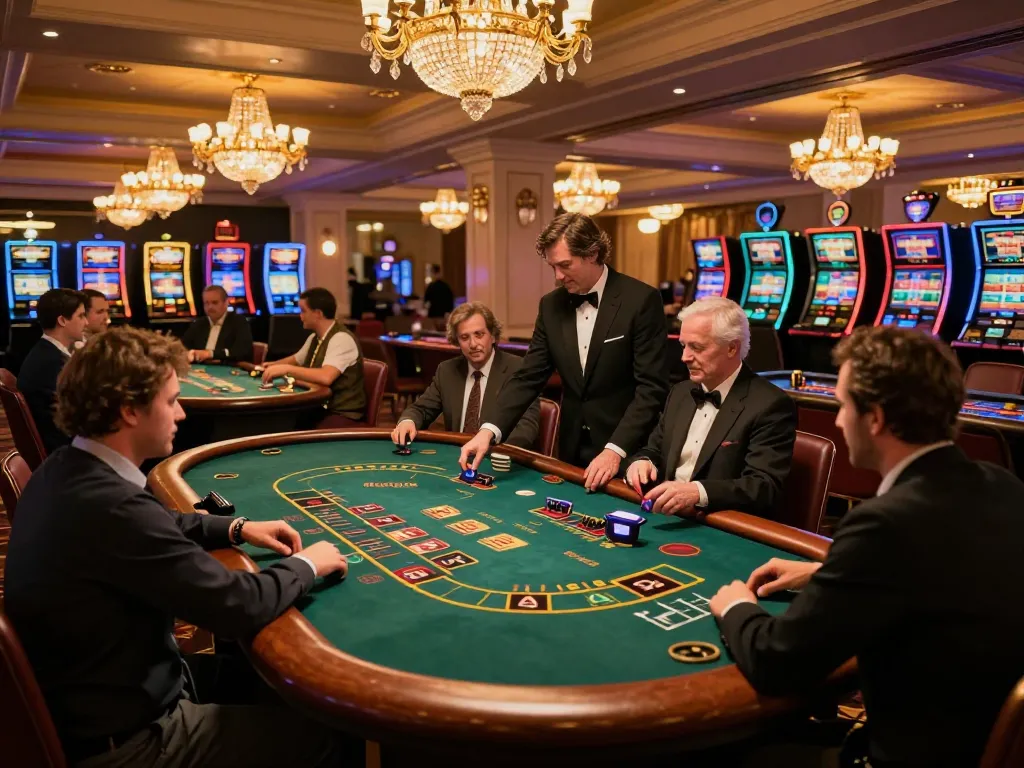 Players enjoying blackjack at Jun88 casino, highlighting excitement and strategic gameplay.