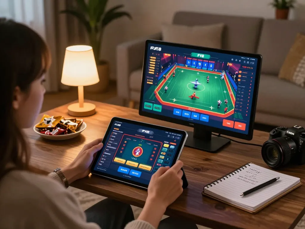 Engaging user accessing F168's mobile app for live betting at home, illustrating dynamic online gaming experience.