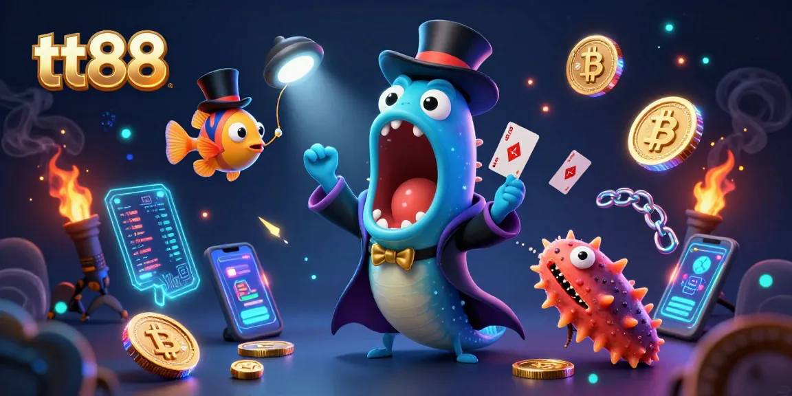 Catch exciting wins at tt88 with vibrant 3D graphics showcasing unique casino elements.