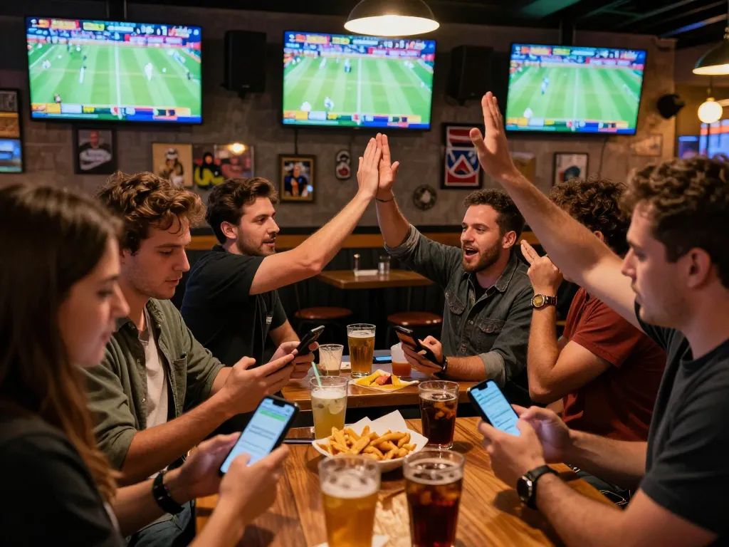 Engaging sports betting scene showcasing kèo nhà cái strategy through lively interactions and exciting gameplay.