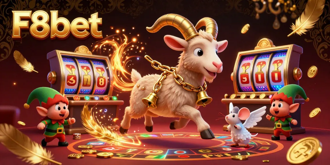 F8bet offers an engaging casino experience with exciting characters in a vibrant gaming environment.