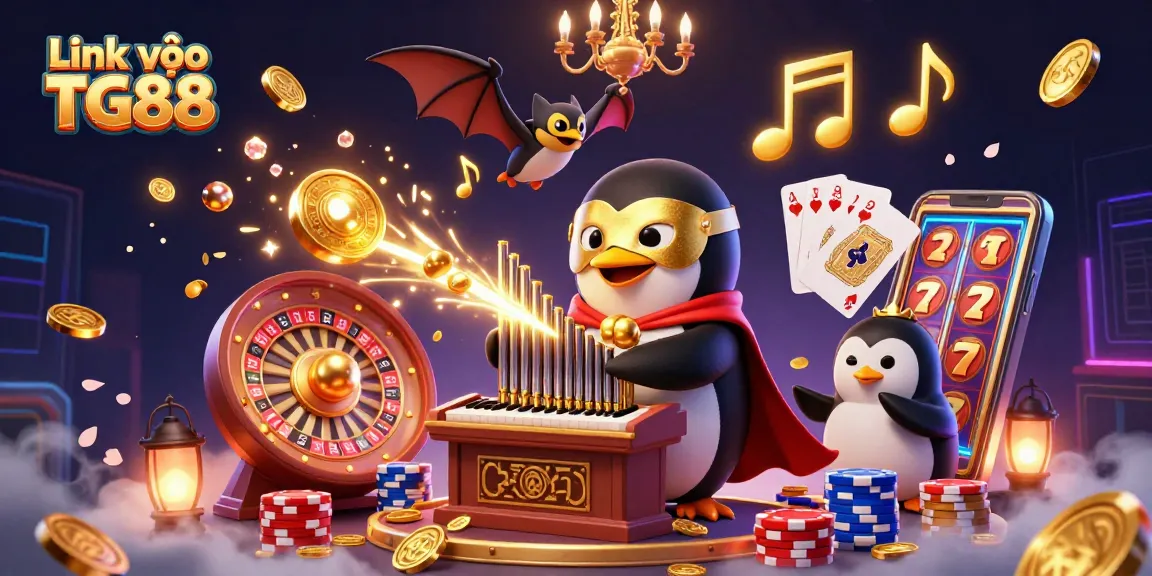 Experience winning moments with Link vào TG88 in this captivating 3D casino scene filled with action and rewards.